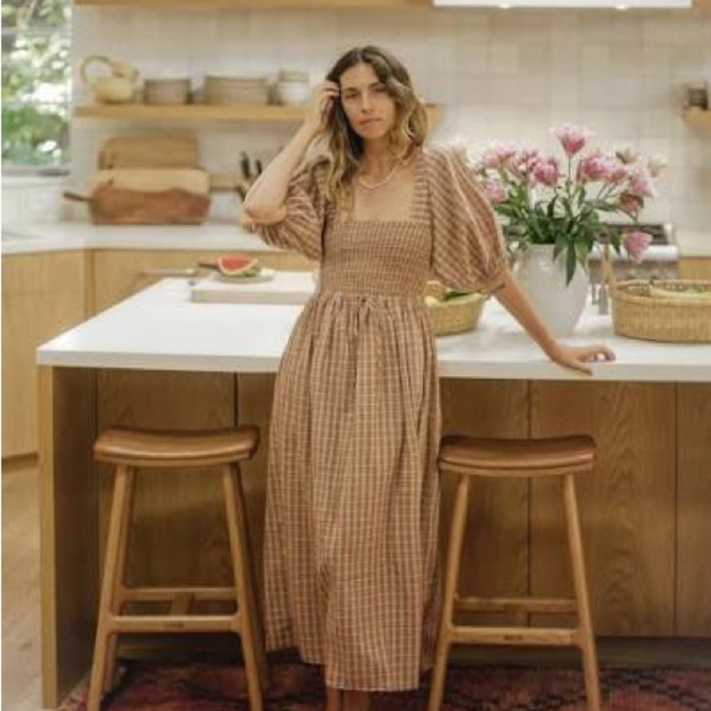 DISO Christy Dawn Katrina Dress in Chestnut Plaid 🤎